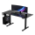 Biurko gamingowe Ultradesk LEVEL V2 (Czarne - bez podkładki) (elektryczna regulacja) UDESK-LVA-BLANK